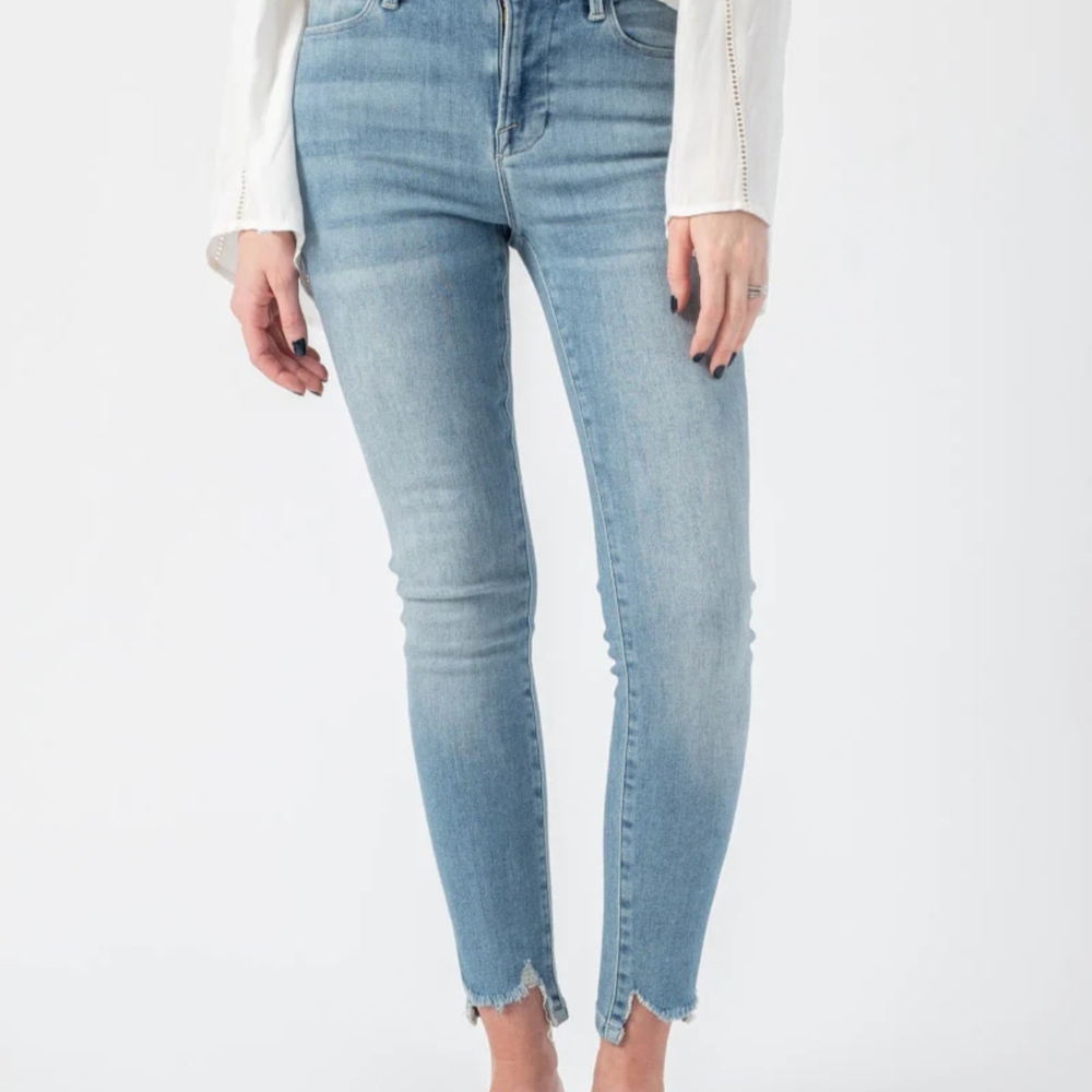 Frame Denim Women's Light Blue Cropped Jeans